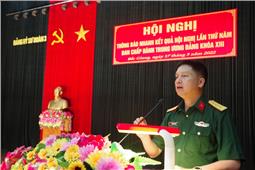 Đảng ủy Sư đoàn 3 thông báo nhanh kết quả Hội nghị lần thứ 5, Ban Chấp hành Trung ương Đảng khóa XIII